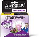 Airborne Immune Support Effervescent Elderberry Flavored Tablets, 20 included