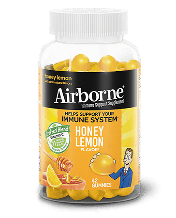 Airborne Honey Lemon Immune Support Gummies, 42 included